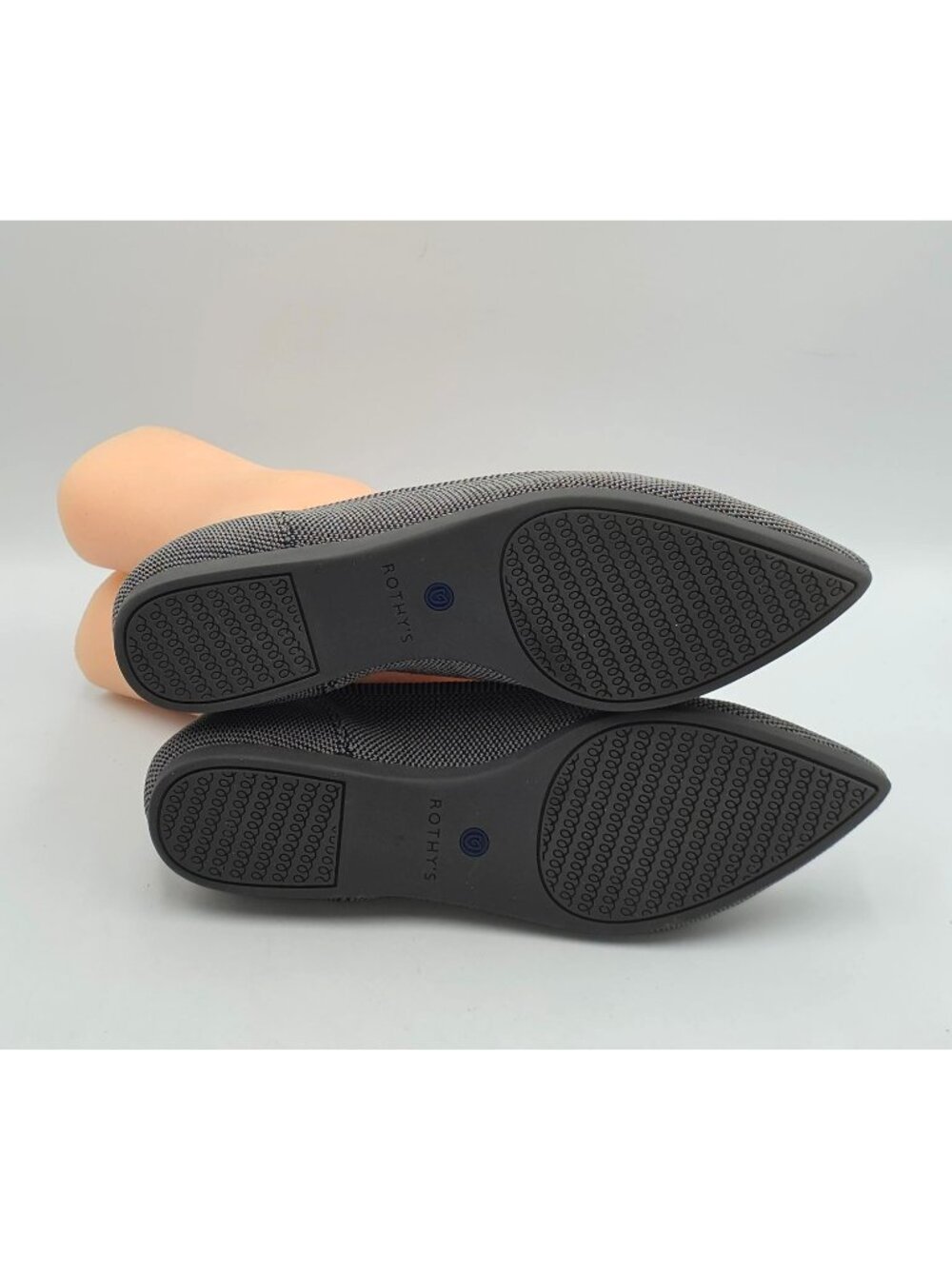 Rothys Women's Gray  Blue Pointed-Toe Comfortable Flats Shoes Size 7 3838 - Picture 6 of 16
